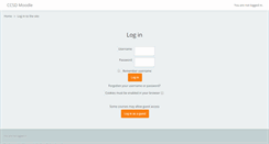 Desktop Screenshot of moodle.ccsdk12.org