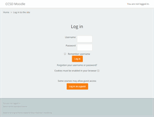 Tablet Screenshot of moodle.ccsdk12.org